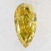 Pear Shape Diamond Natural Fancy Yellow Brown 0.53 Carat SI2 IGI Certificate