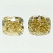Cushion Cut Diamond Pair Fancy Champagne VS2 2.08 TCW