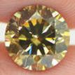 Round Shape Diamond Fancy Champagne VS2 Certified 2.03 Carat