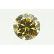 Round Shape Diamond Fancy Champagne VS2 Certified 2.03 Carat