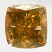 Cushion Cut Diamond Natural Fancy Brown 0.58 Carat I1 IGI Certificate
