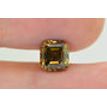 2 Carat  Asscher Diamond Fancy Brown Color VVS2
