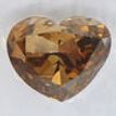 Heart Diamond Natural Brown Color 2.11 Carat SI1 IGI Certified