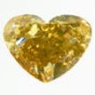 Heart Diamond Fancy Champagne 0.52 Carat SI1