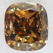 Cushion Cut Diamond Natural Fancy Brown Color 2.01 Carat SI2 IGI Certificate