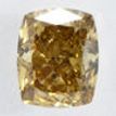 Fancy Brown Cushion Cut Diamond  0.54 Carat VS1 IGI Certificate
