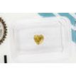 Heart Shape Diamond Fancy Yellowish Brown Color 0.50 Carat SI2 IGI Certificate