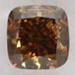 Cushion Cut Diamond Natural Fancy Brown Color 2.01 Carat SI1 IGI Certificate