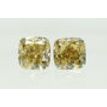 Cushion Cut Diamond Pair Natural Fancy Champagne VS2 3.39 TCW
