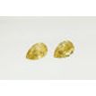 Pear Shape Diamond Pair Fancy Brownish Yellow Color 0.74 TCW VS1