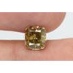 Cushion Cut Diamond Fancy Brown Color 1.51 Carat I2 GIA Certificate