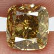 Cushion Cut Diamond Fancy Brown Color 1.51 Carat I2 GIA Certificate