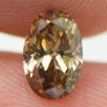 Oval Cut Diamond Loose Fancy Brown 0.62 Carat SI2