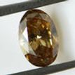 Oval Cut Diamond Loose Fancy Brown 0.62 Carat SI2