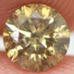 Loose Round Cut Diamond Champagne 0.60 Carat SI3