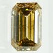 Emerald Cut Diamond Fancy Brown 4.33 Carat SI1 