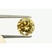 Round Diamond Fancy Champagne 1.37 Carat SI1