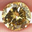 Round Diamond Fancy Champagne 1.37 Carat SI1