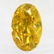 Oval Diamond Fancy Yellow Brown 0.61 Carat VS2 IGI Certificate