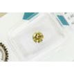 Round Cut Diamond Fancy Yellow Brown 0.80 Carat I1 IGI Certified