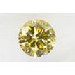 Round Cut Diamond Fancy Yellow Brown 0.80 Carat I1 IGI Certified