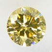 Round Cut Diamond Fancy Yellow Brown 0.80 Carat I1 IGI Certified