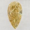 Yellow-Brown Pear Shape Diamond 0.74 Carat VS2 IGI Certificate