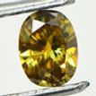 GIA Certified Fancy Dark Brown -Yellow Oval Shape Loose Real Diamond 0.47 Carat 5.32X4.05 MM