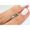 Round Diamonds Matching Pair Fancy Champagne 1.42 TCW SI1