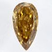 Pear Shape Diamond Fancy Yellowish Brown 0.56 Carat SI2 IGI Certificate