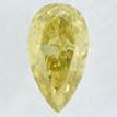Pear Shape Diamond Fancy Yellow Brown 0.53 Carat SI1 IGI Certificate