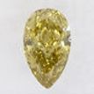 Pear Shape Diamond Fancy Yellow Brown 0.65 Carat SI1 IGI Certificate
