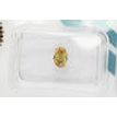 Oval Cut Diamond Fancy Yellow Brown 0.58 Carat VS2 IGI Certificate