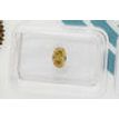 Oval Cut Diamond Fancy Yellow Brown 0.58 Carat VS2 IGI Certificate
