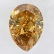 0.50 Carat Pear Shape Diamond Natural Fancy Brown SI2 IGI Certificate