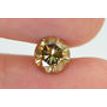 Round Cut Diamond Fancy Orangy Brown 1.58 Carat VVS2