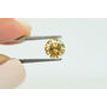 Round Cut Diamond Fancy Brownish Orange 1.63 Carat SI1