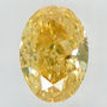 Oval Cut Diamond Fancy Brown Yellow Color 0.61 Carat SI1 IGI Certificate