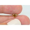 Heart Diamond Natural Fancy Brownish Orange Color 0.61 Carat VVS2