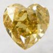 Heart Shape Diamond Fancy Yellowish Brown Color 0.50 Carat SI2 IGI Certificate