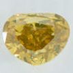 Heart Diamond Fancy Yellow Brown 0.56 Carat VS2 IGI Certificate