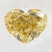 Heart Shape Diamond Natural Fancy Yellow 0.51 Carat VS2 IGI Certificate