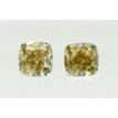 Cushion Cut Diamond Pair Natural Fancy Champagne VS2 3.39 TCW