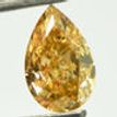 Pear Shape Diamond Fancy Orangy Brown Color 1.00 Carat GIA Certificate