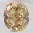 Oval Cut Diamond Fancy Brown Color 1.22 Carat SI2 IGI Certified