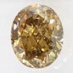 Oval Diamond Fancy Brown 1.10 Carat I1 IGI Certificate