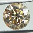 Round Cut Diamond Natural Champagne Color 1.20 Carat VS2