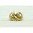 Oval Cut Diamond Fancy Yellow Brown 1.00 Carat SI1 GIA Certificate