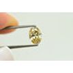 Oval Cut Diamond Fancy Yellow Brown 1.00 Carat SI1 GIA Certificate