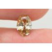 Oval Cut Diamond Fancy Yellow Brown 1.00 Carat SI1 GIA Certificate
